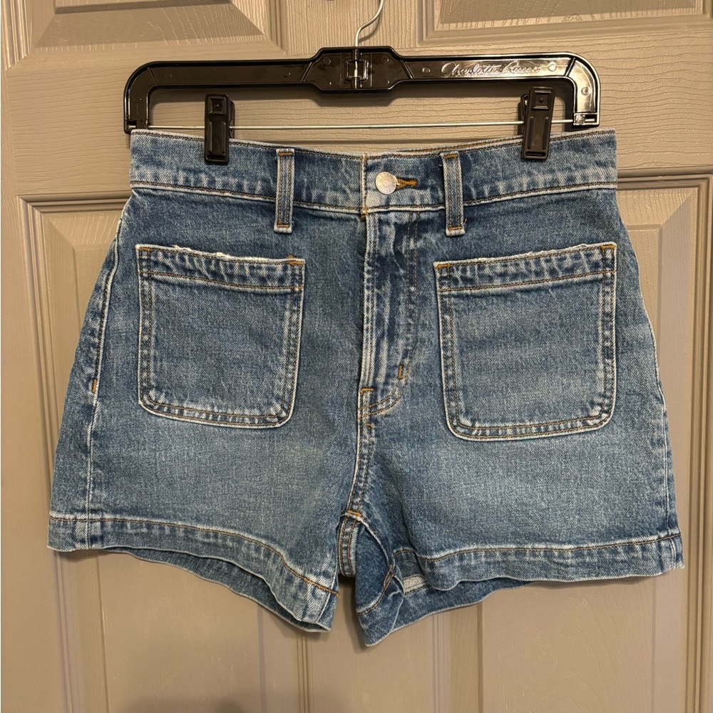Madewell Women's patch pocket denim shorts earlwood wash sz 26